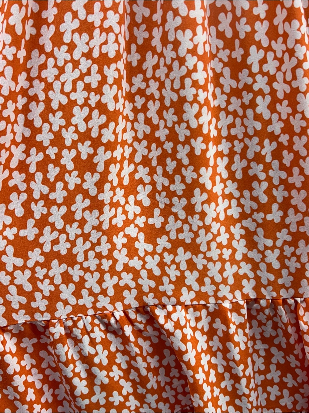 Max Studio Orange and White Floral Maxi Dress - Picture 3 of 11